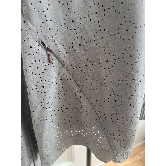 Calia By Carrie Underwood Gray Anywhere Perforated Half Zip Jacket Size Large - Picture 8 of 9